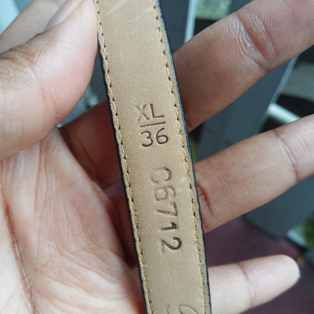 Brighton Red Leather Snakeskin Skinny Belt XL - Picture 8 of 8